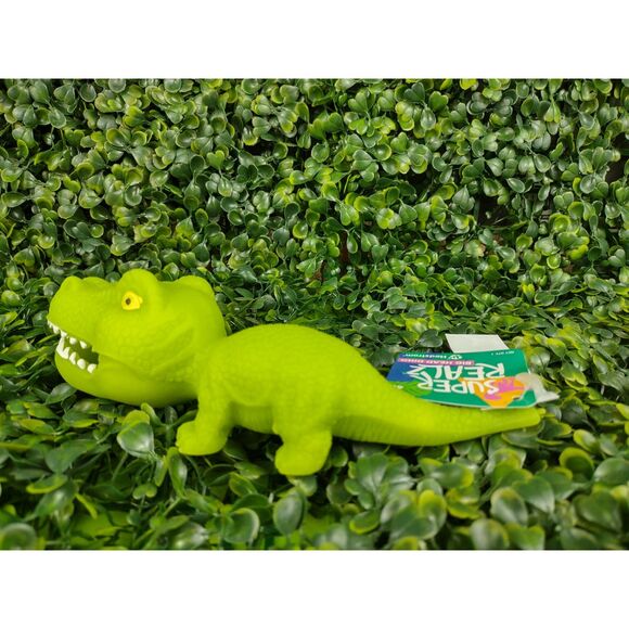 Tyrannosaurus Rex Dinosaur Squishy Toy Figure Squeezable T-Rex Dino Sand Green - Picture 10 of 15